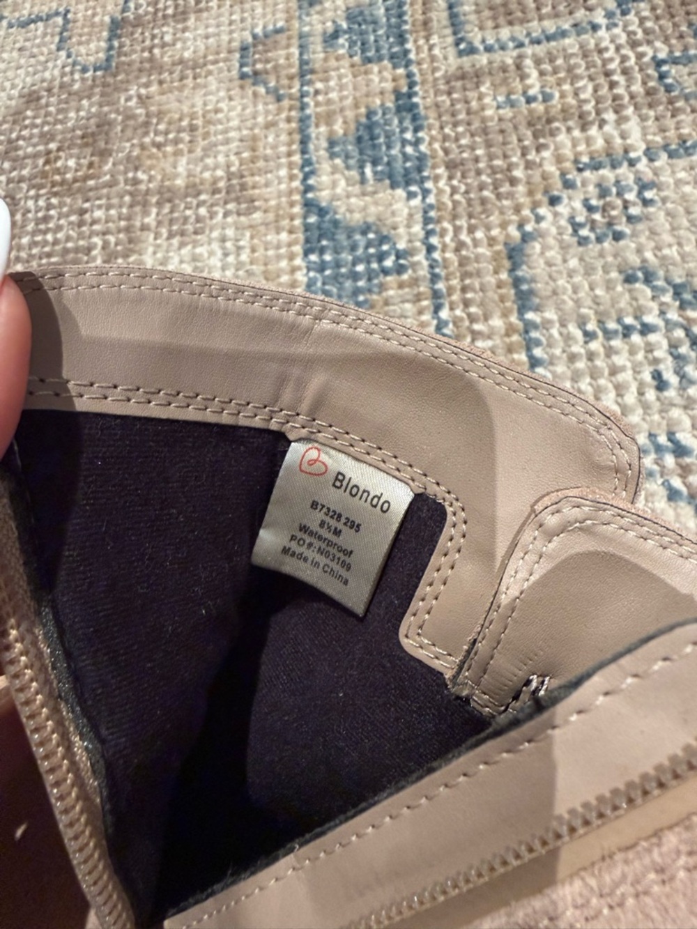 Blondo Beige Suede Platform Ankle Boots with Buckle - Picture 5 of 5